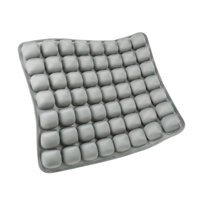 SUNFICON Inflatable Car Seat Cushion Air Seat Cushion Work from Home Office Chair Cushion Wheelchair Pad Anti Bedsore Orthopedics Pain Pressure Relief Cushion Camping Seat Mat w Pump 18x16x1 Gray